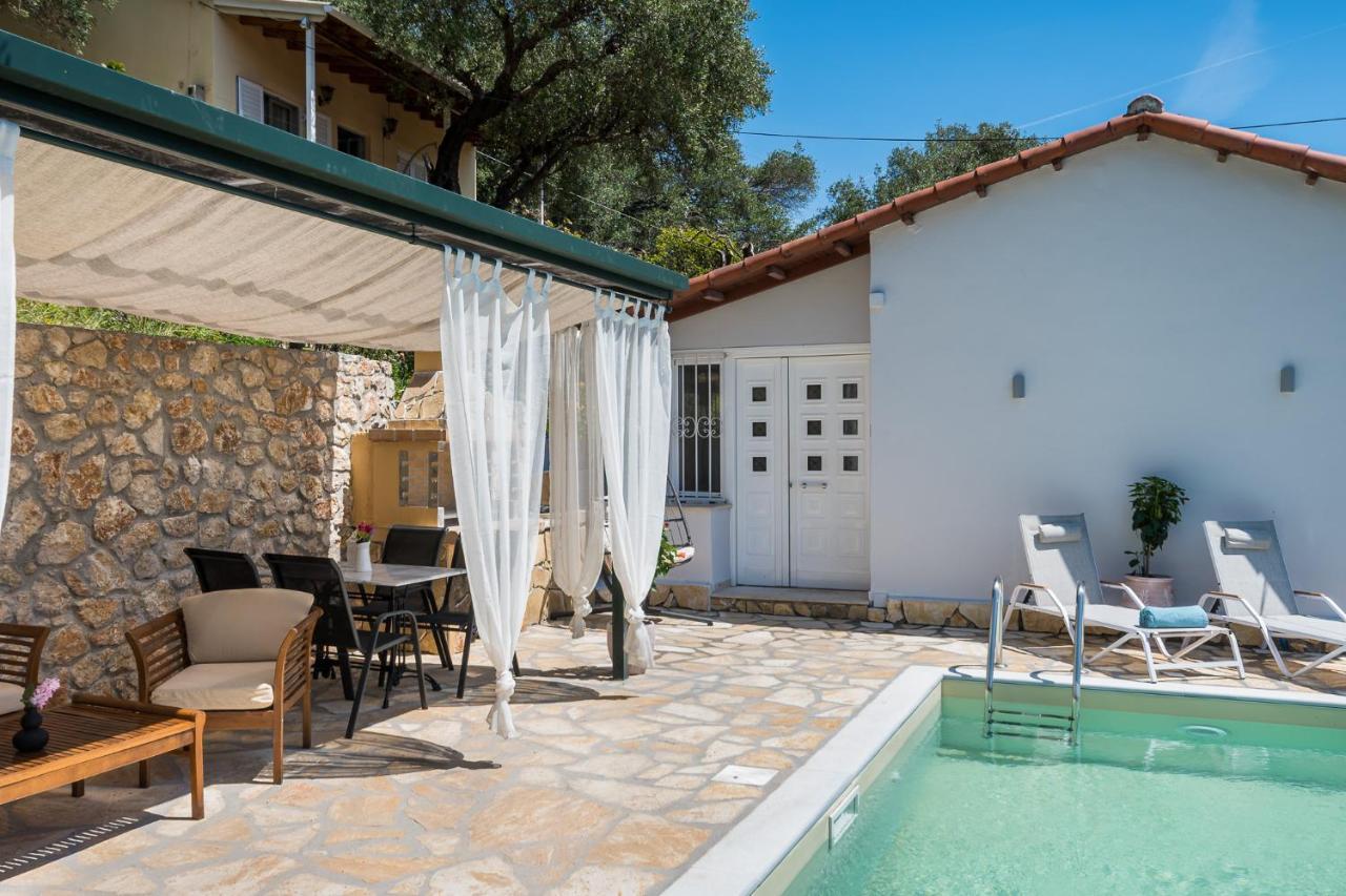 ניסקי Alkinoi Seaview Villa With Private Pool By Konnect, Nisaki מראה חיצוני תמונה
