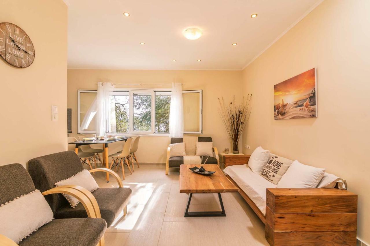 ניסקי Alkinoi Seaview Villa With Private Pool By Konnect, Nisaki מראה חיצוני תמונה