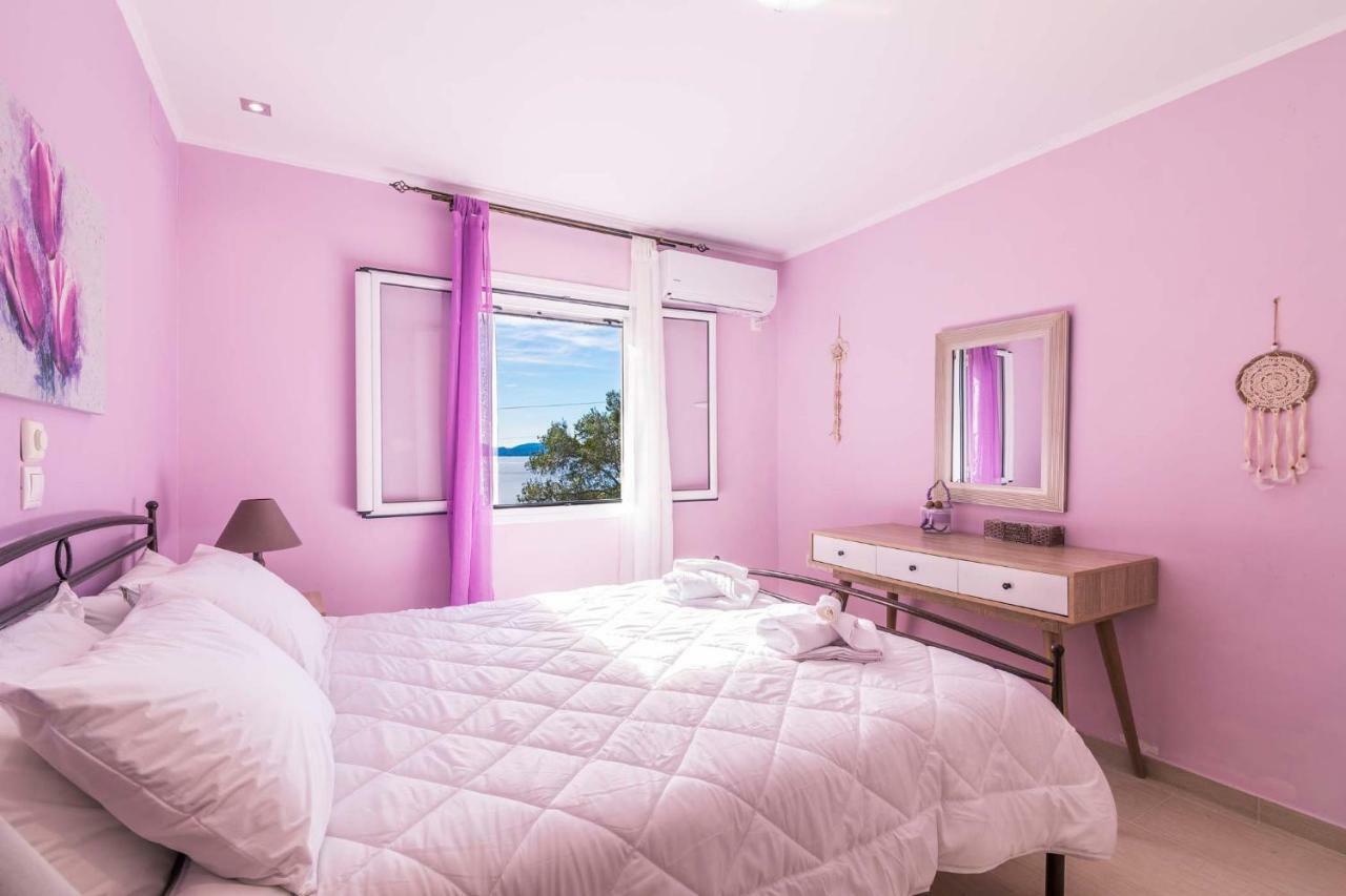 ניסקי Alkinoi Seaview Villa With Private Pool By Konnect, Nisaki מראה חיצוני תמונה